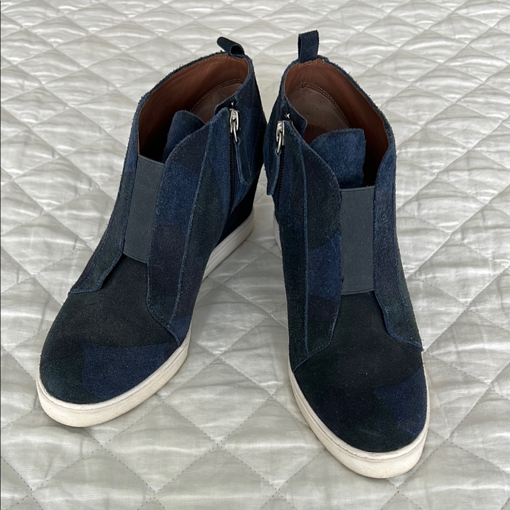 Linea Paolo Suede Wedge Heel Shoes